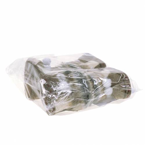 Floristik24 Kalėdų eglutės papuošimai veltinio batų pora su kailiu 10cm x 8cm 2vnt