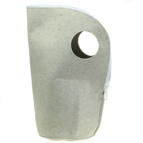 Floristik24 Krepšys iš veltinio Pilka H58cm