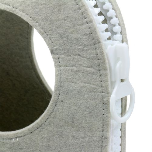 Floristik24 Krepšys iš veltinio Pilka H58cm