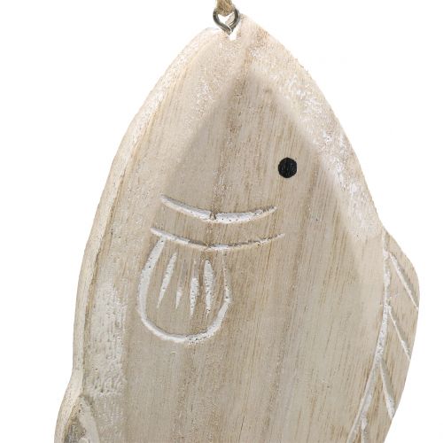daiktų Deco kabykla medinė žuvelė 21cm 2vnt