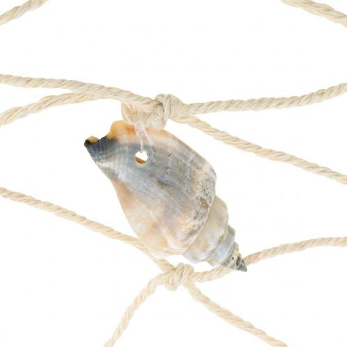 daiktų Jūrinės žvejybos tinklas, deko tinklas su kriauklėmis 100×120cm