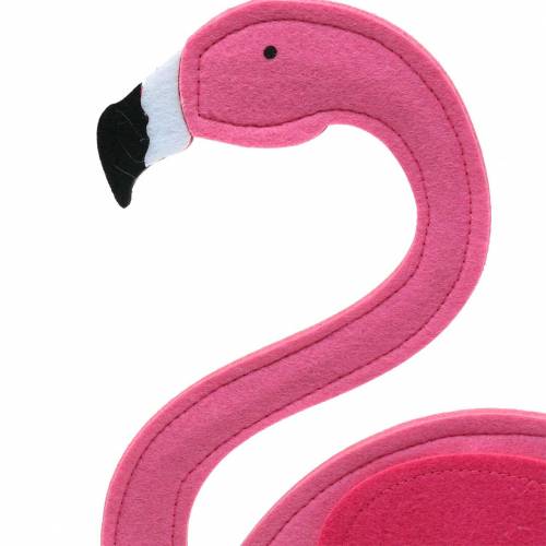daiktų Vasaros puošmena flamingo stovimas veltinis rožinis 28 × H58cm