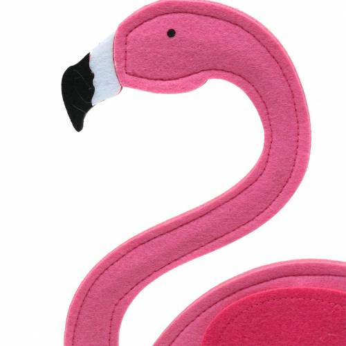 Floristik24 Vasaros puošmena flamingo stovimas veltinis rožinis 28 × H58cm