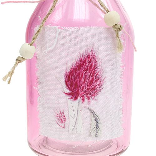Floristik24 Įvairių spalvų stiklinis butelis Ø8cm H15cm 3vnt