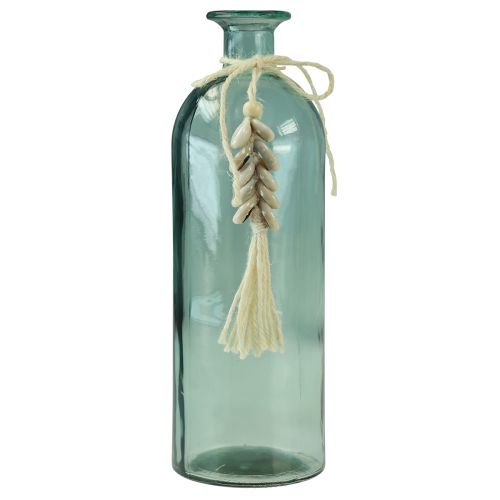 daiktų Buteliai dekoratyviniai stikliniai vaza cowrie kriauklės maritime H26cm 2vnt