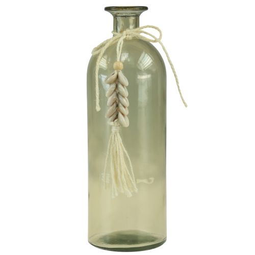 daiktų Buteliai dekoratyviniai stikliniai vaza cowrie kriauklės maritime H26cm 2vnt