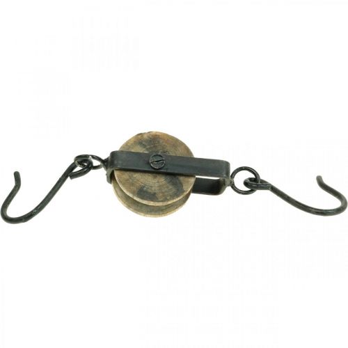 Floristik24 Deco skriemulys metalo vintažinės dekoracijos kabykla H22cm