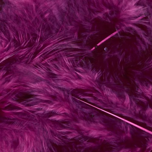 daiktų Pūkuotos dekoratyvinės bordo plunksnos rankdarbiams 5-10cm 20g