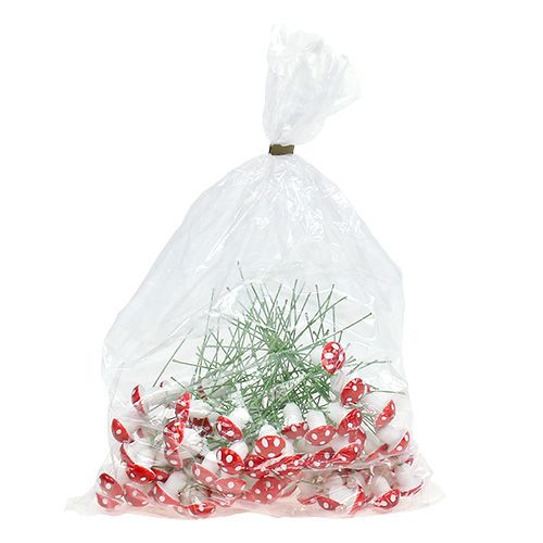 Floristik24 Toadstools mini ant vielos 1,8cm 100vnt