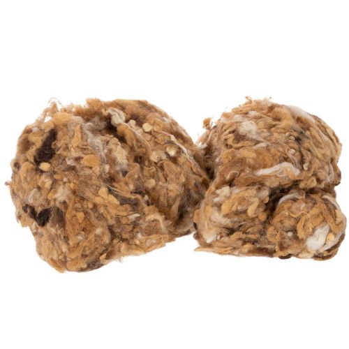 Rudos melanžo spalvos avių vilna, natūrali vilna, laisva, rankdarbiams, 250 g