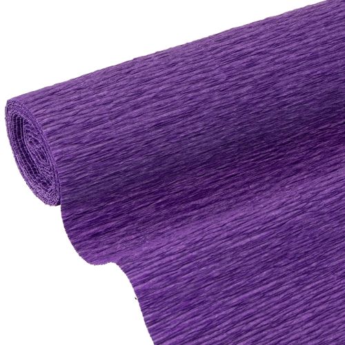 daiktų Gėlių krepinis popierius tamsiai violetinis 50x250 cm