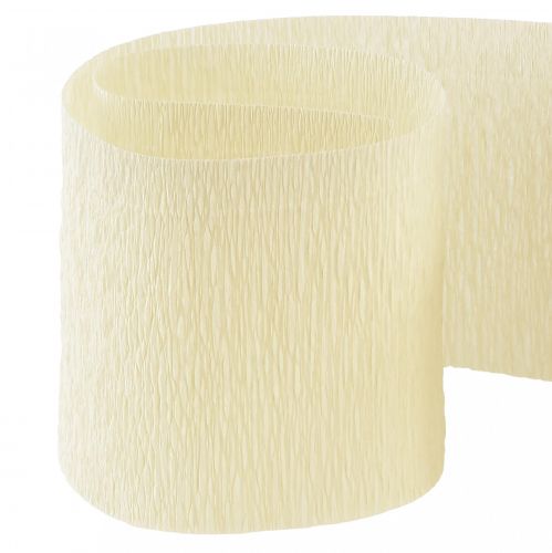 daiktų Gėlių krepinis šampano kremas P10cm L250cm 2vnt