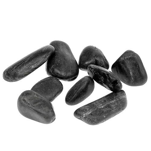Upės akmenukai juodi 20mm - 40mm 5kg