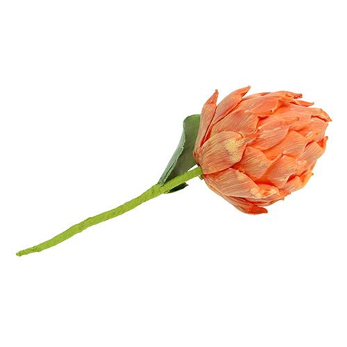 Floristik24 Putplasčio artišoko apelsinas 14cm L28cm 1vnt