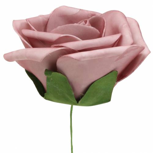 Floristik24 Foam Rose Old Pink Ø15cm 4 vnt