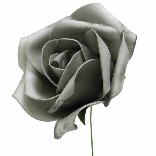 Foam Rose Grey Ø15cm 4 vnt
