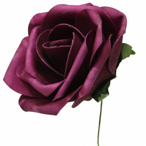 Floristik24 Foam Rose Purple Ø15cm 4vnt