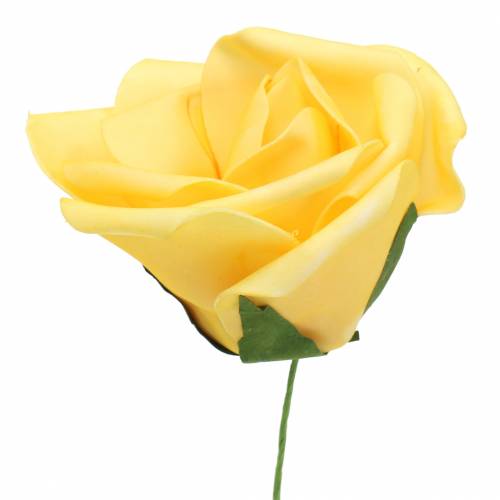 daiktų Putplasčio rožė Ø6cm geltona 27p