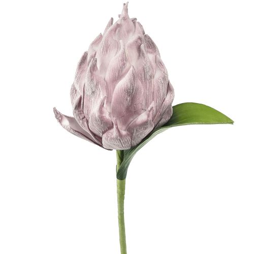Floristik24 Putplasčio artišokas šviesiai violetinis 14cm L28cm 1 vnt
