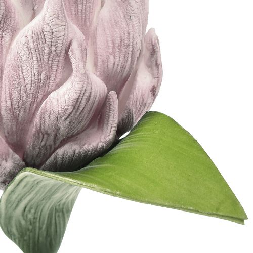 Floristik24 Putplasčio artišokas šviesiai violetinis 14cm L28cm 1 vnt