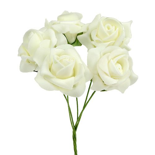 Foam Rose Ø4,5cm Kremas 36 vnt