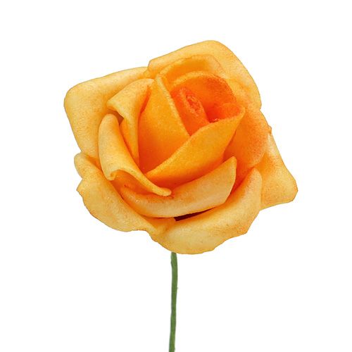 Floristik24 Foam Rose Ø4,5cm abrikosas 36 vnt