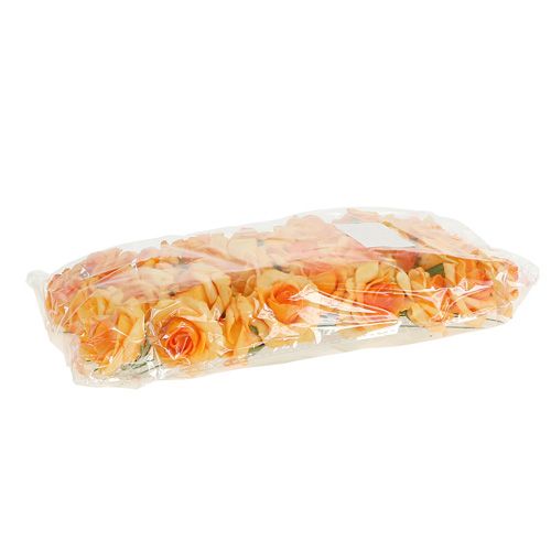 Floristik24 Foam Rose Ø4,5cm abrikosas 36 vnt