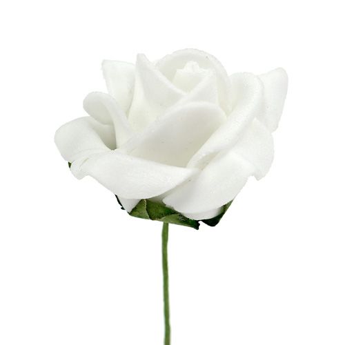daiktų Foam Rose Ø 3,5cm balta 48 vnt