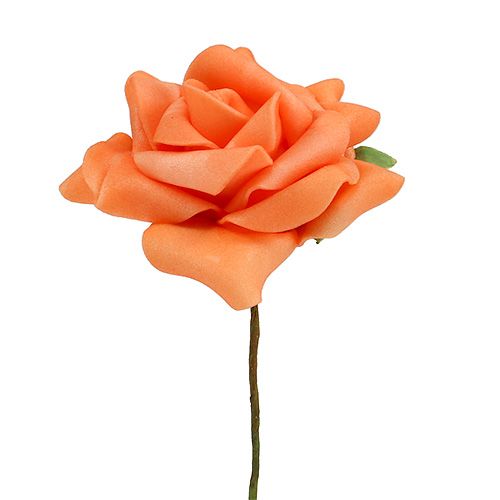 daiktų Putplasčio rožė Ø7,5cm oranžinė 18 vnt