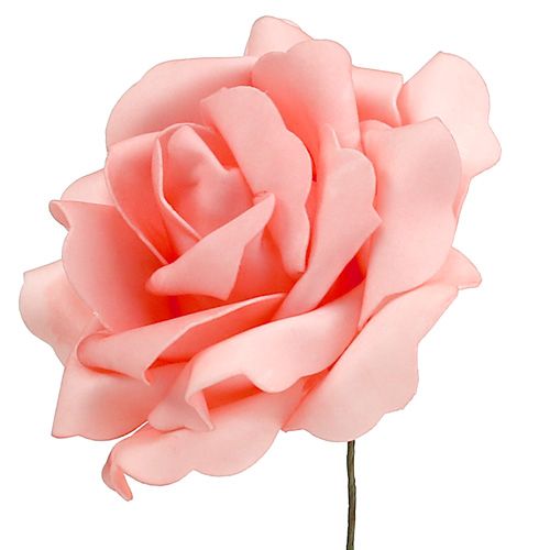 Floristik24 Foam Rose Foam Rose Salmon Ø15cm 4 vnt