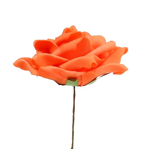 daiktų Putplasčio rožės oranžinės Ø15cm 4vnt