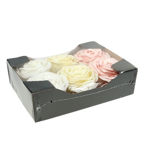 daiktų Foamrose Mix Ø10cm rožinė, kreminė, balta 6 vnt