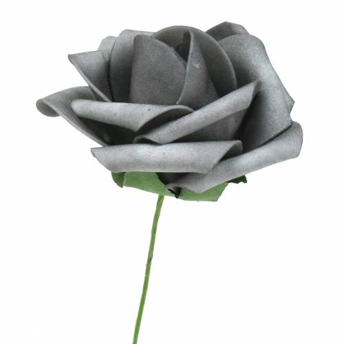 daiktų Putplasčio rožė Ø7,5cm pilka 18p