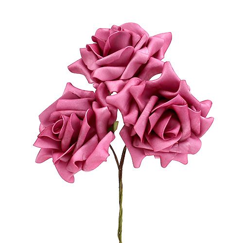 Floristik24 Putplasčio rožė Erika Ø10cm 8 vnt