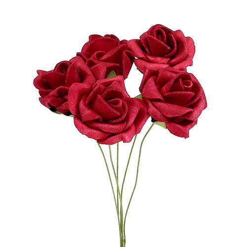 Foamrose raudona Ø4cm 48vnt