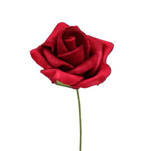 daiktų Putplasčio rožė raudona Ø4cm 48 vnt