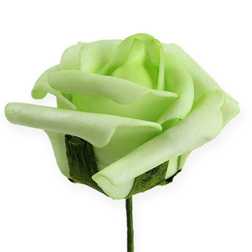 daiktų Putplasčio rožė Ø 6cm žalia 27p