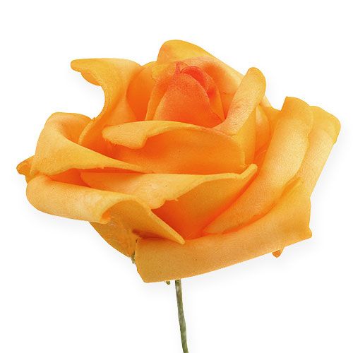 daiktų Putplasčio rožė Ø7,5cm tamsiai geltona 18p
