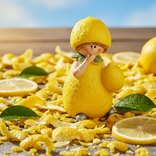 daiktų Citrininės Vaikiškos Figūrėlės, Saldus Stalo Papuošimas Vasarai Vintažinio Stiliaus, Svetainėms Ir Balkonams, 9 cm, 3 Dalys