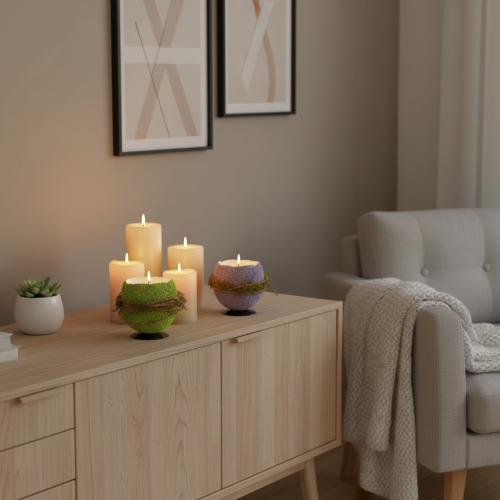 daiktų Velykinių kiaušinių dekoratyvinis dubenėlis pavasariui arba Velykų stalo dekoravimui, 9 cm, 4 vnt.