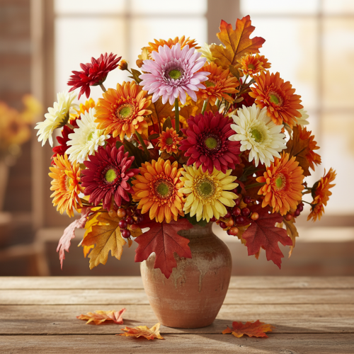 daiktų Dirbtinės gėlės Gerbera Garden Dirbtinės gėlės Violetinė 47cm