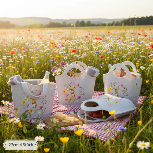 daiktų Veltinio maišelis su žavingu Velykų zuikučiu, tinka pavasariui ir vasarai, 27 cm, 4 vnt.