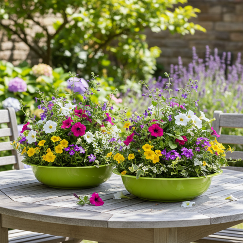 daiktų Sodinimo padėklas patraukliam augalų dekoravimui svetainėje, 29 cm, 2 vnt.