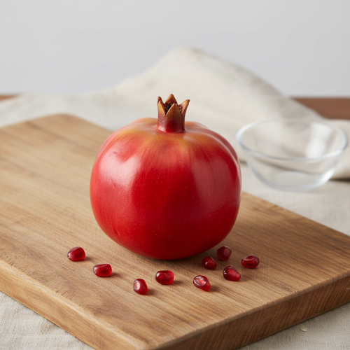 daiktų Granatų dekoratyvinis vaisius dirbtinis raudonas lango dekoras 10,5cm