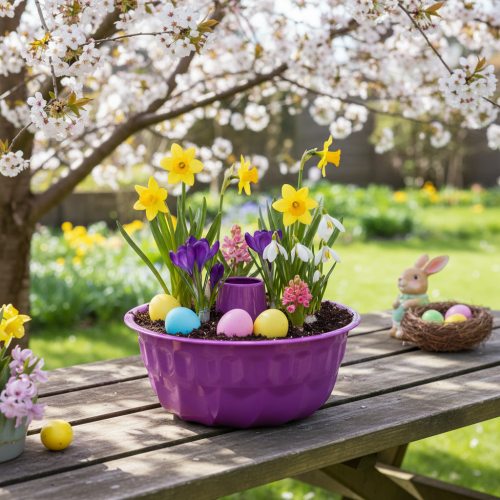 daiktų Bundt torto forma, metalinė, dekoratyvinė torto forma, violetinė, Ø23cm, aukštis12cm