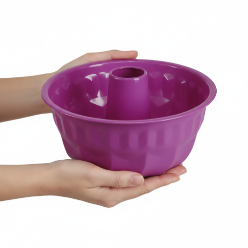 daiktų Bundt torto forma, metalinė, dekoratyvinė torto forma, violetinė, Ø23cm, aukštis12cm