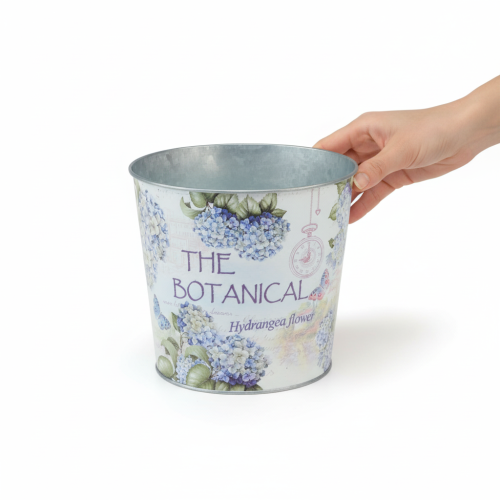 daiktų Metalinis vazonas hortenzijai, Ø24cm, aukštis 21cm