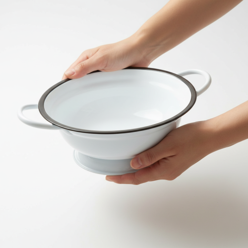 daiktų Metalinis dekoratyvinis dubuo, baltas ir juodas, Ø16,5 cm, aukštis 6,5 cm, 4 dalys