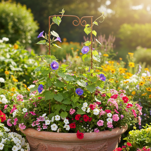 daiktų Grotelės, laipiojimo priemonė, lenktas dekoratyvinis elementas gėlių lysvėms ir augalų vazonams, 75 cm