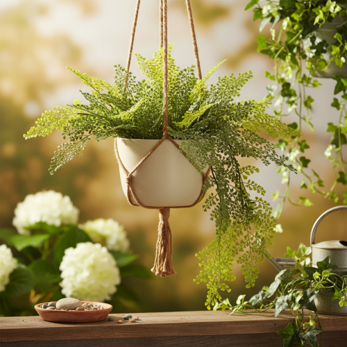 Dirbtinė paparčio šakelė, subtili, vazai, 80 cm | Floristik24.lt